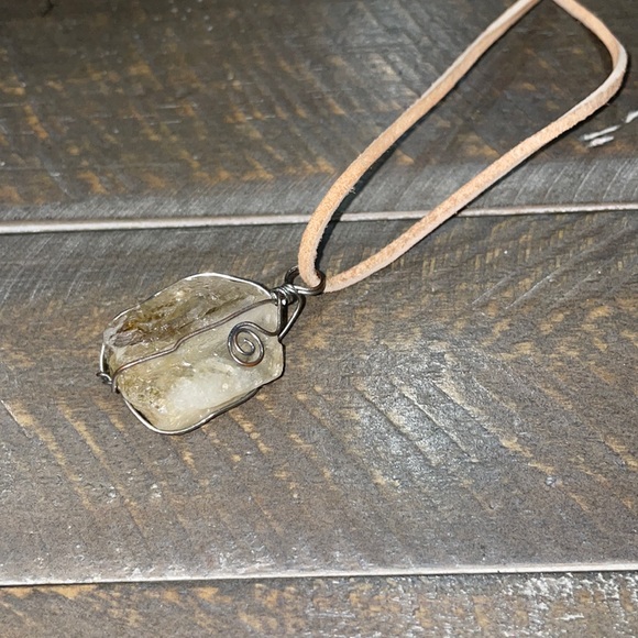 Wire Wrapped Citrine - Picture 2 of 4